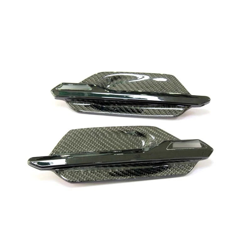 Dry Carbon Fiber Side Fender Air Vent Trim Parts Fit For BMW M2 F87 2014+