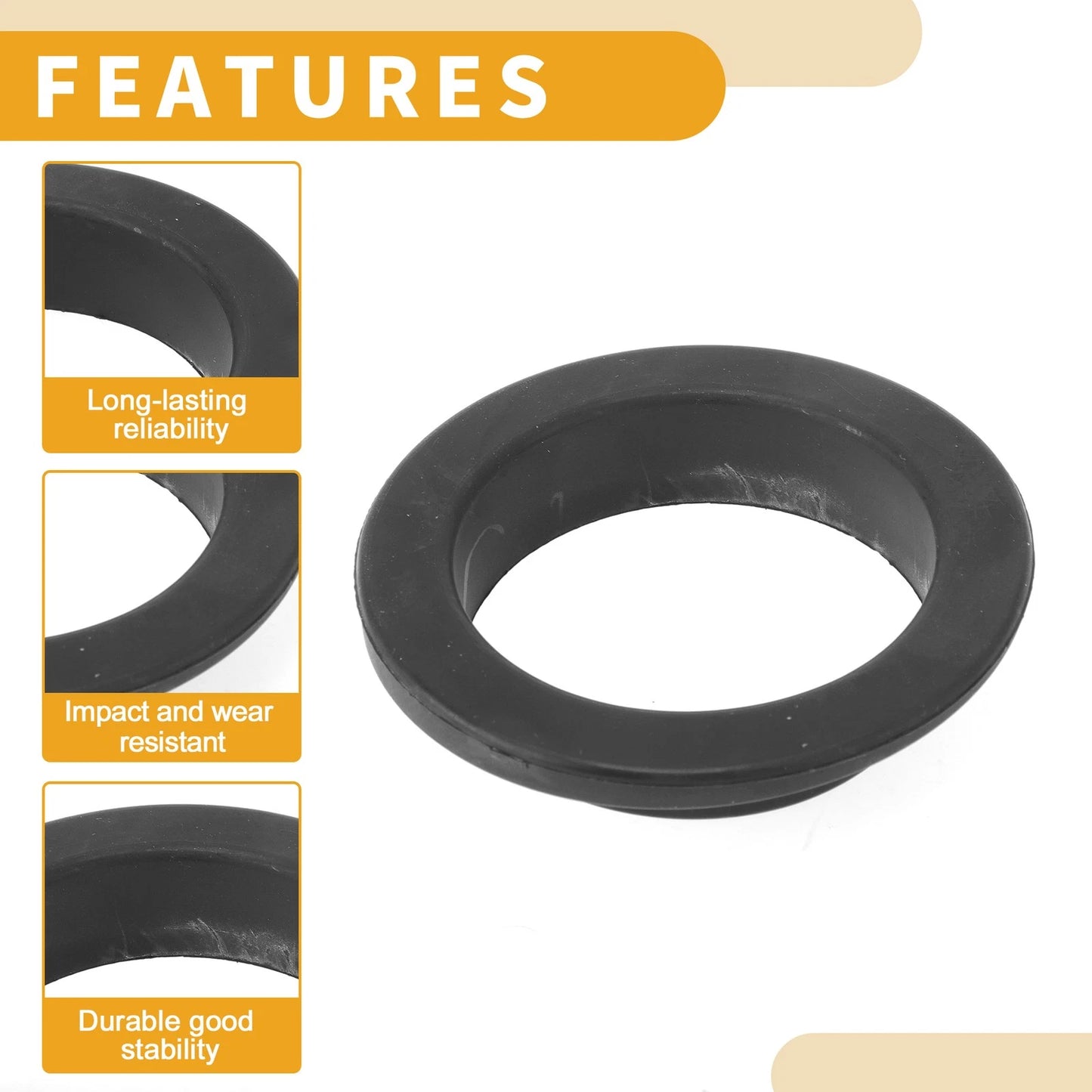 Lower Coil Spring Insulators Rubber 1 Pc for BMW 525i (1989-2007)
