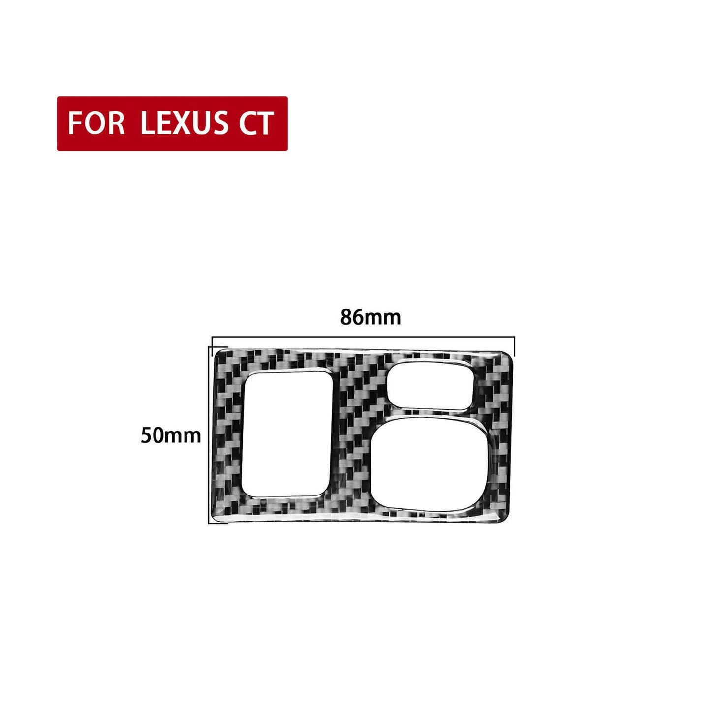 Carbon Fiber Headlight Switch Button Cover for Lexus CT200h (2011-2017)