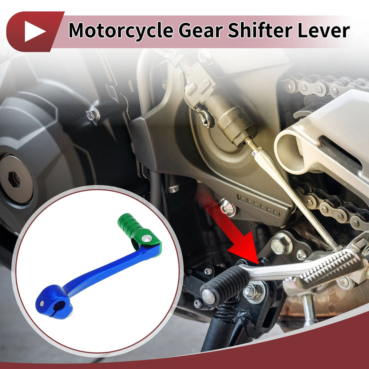 Folding Motorcycle Gear Shifter Lever 13-18 for Honda CRF110F (2013–2018)