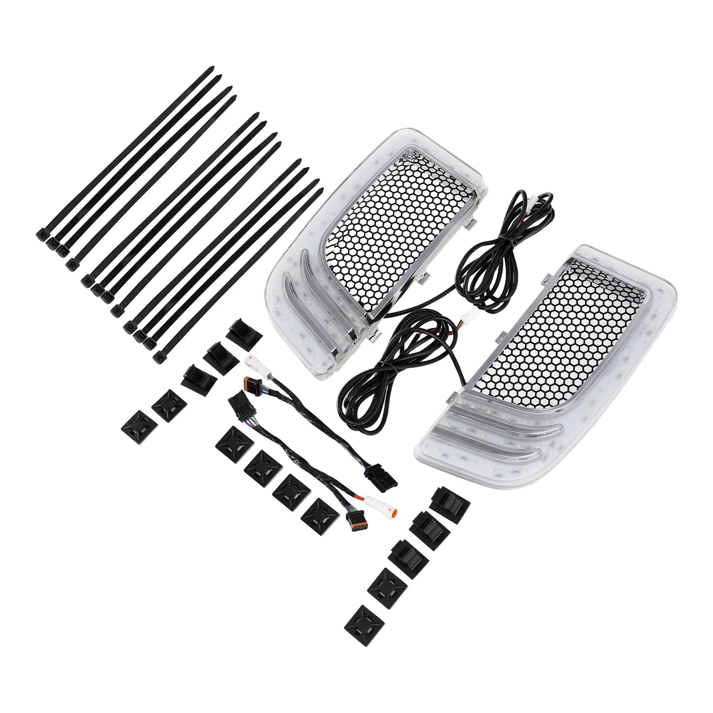 Vented Fairing 6.5" Speaker Pod Signal Lights for Harley Touring (2014 - 2023)