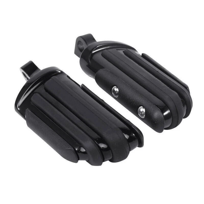 Black Rear Footpeg Mounts for Harley Dyna Fat Bob Low Rider Super Glide (2006-2017)