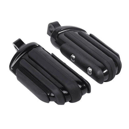 Black Rear Footpeg Mounts for Harley Dyna Fat Bob Low Rider Super Glide (2006-2017)
