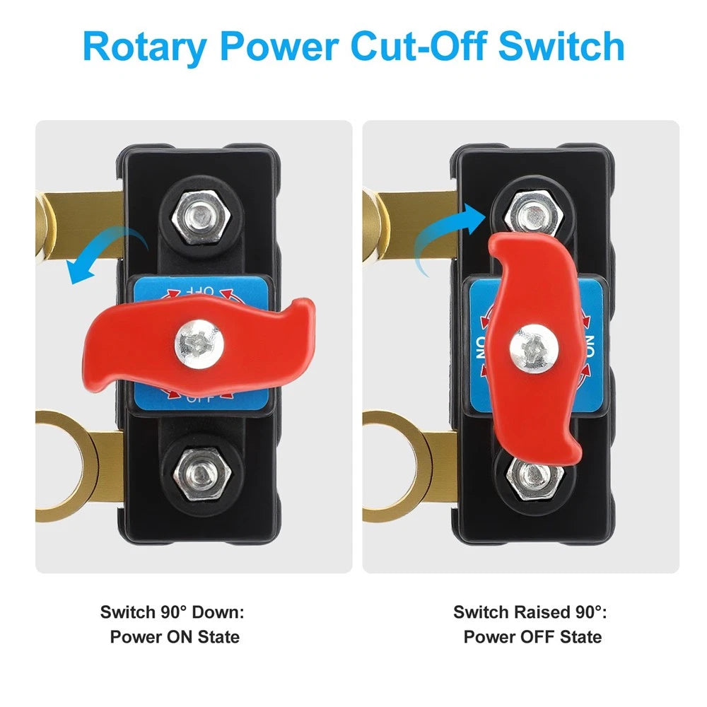 12V & 24V DC Battery Disconnect Terminal Switch for Car RV