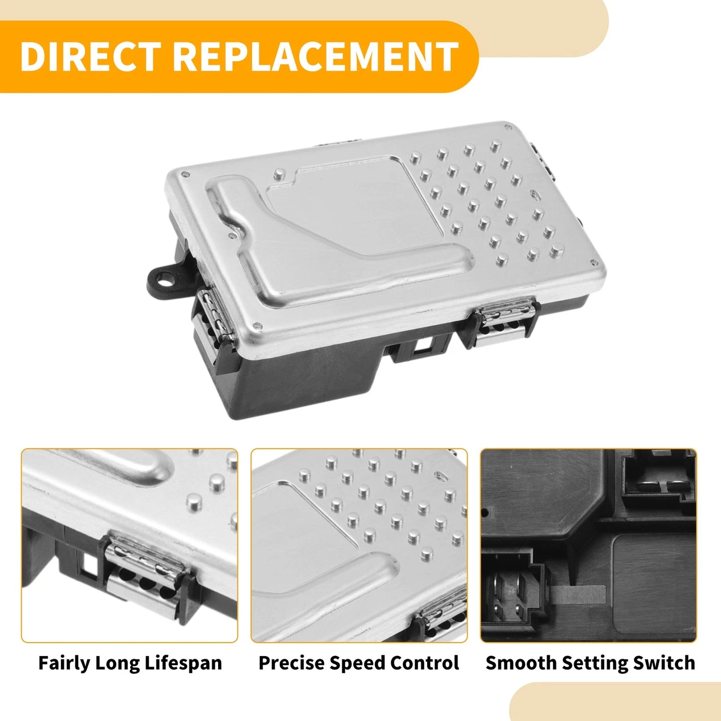 HVAC Blower Motor Resistor for Porsche Panamera (2010-2016) Plastic Metal