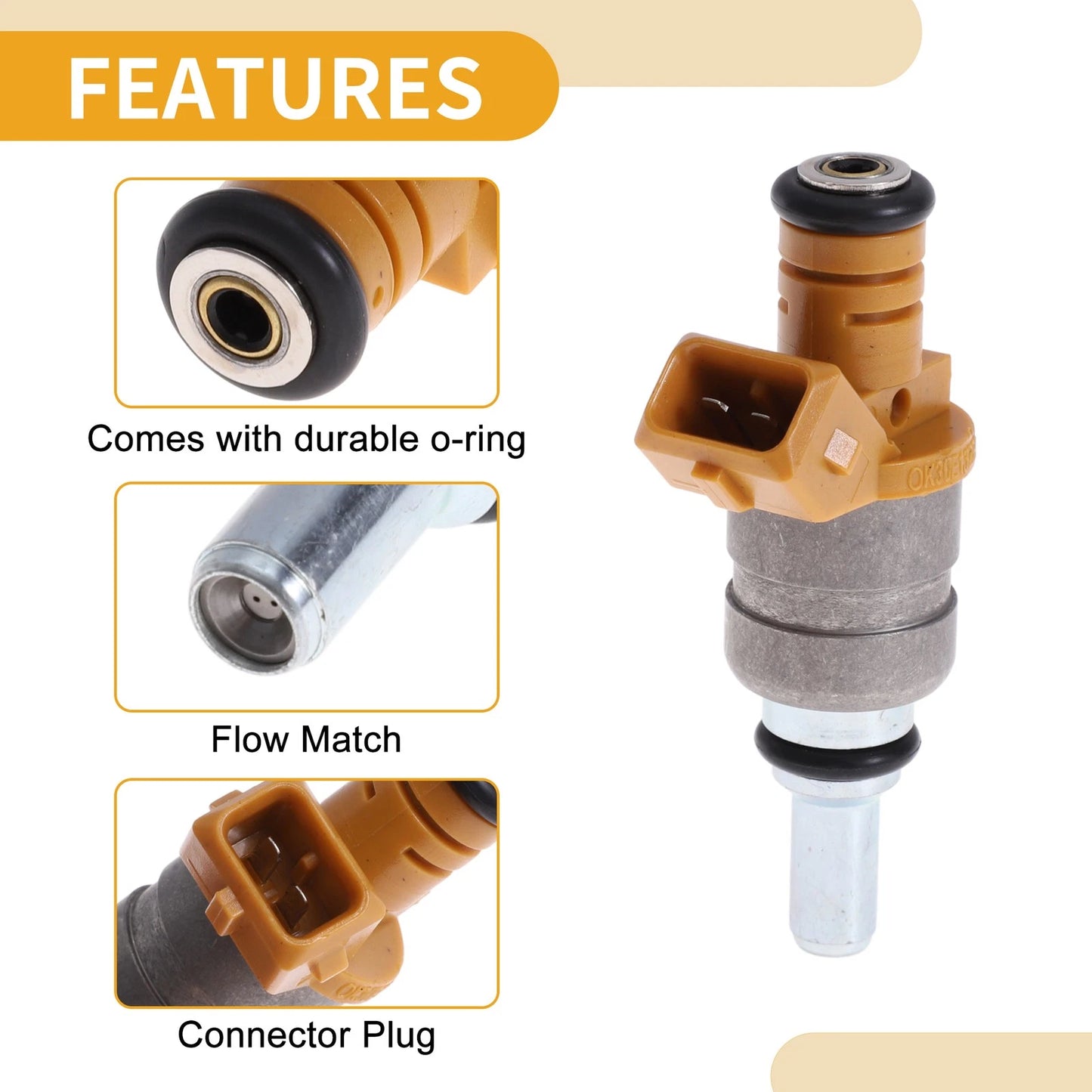 Fuel Injector No.OK30E13250 for KIA RIO 1.5L 1.6L (2001-2005)