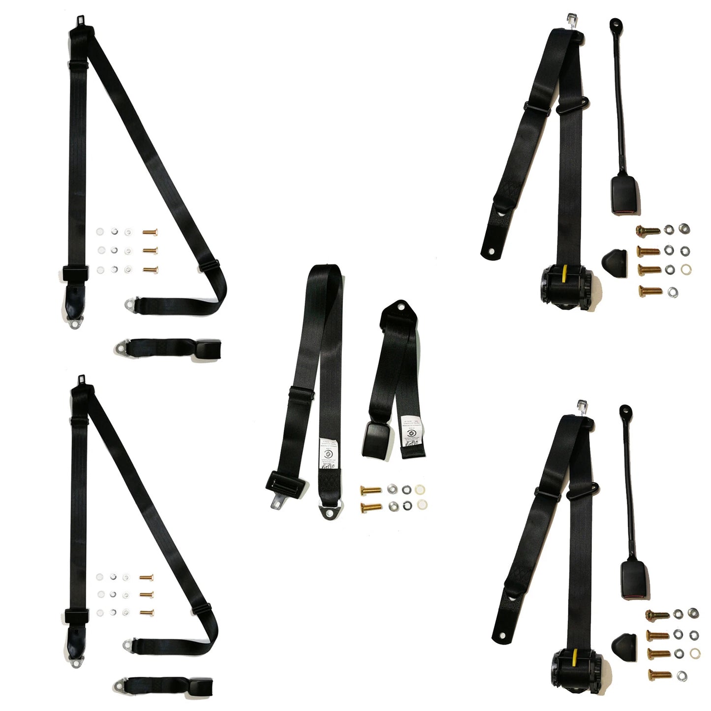 Complete Bucket Seat Belt Kit for Chrysler Valiant Sedan (1970-1978)