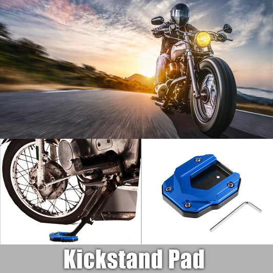 1 x Kickstand Plate Pad Aluminum Alloy for BMW Blue