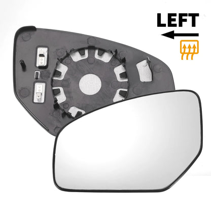 Left Side Heated White Mirror Glass for Honda Civic (2012-2017)