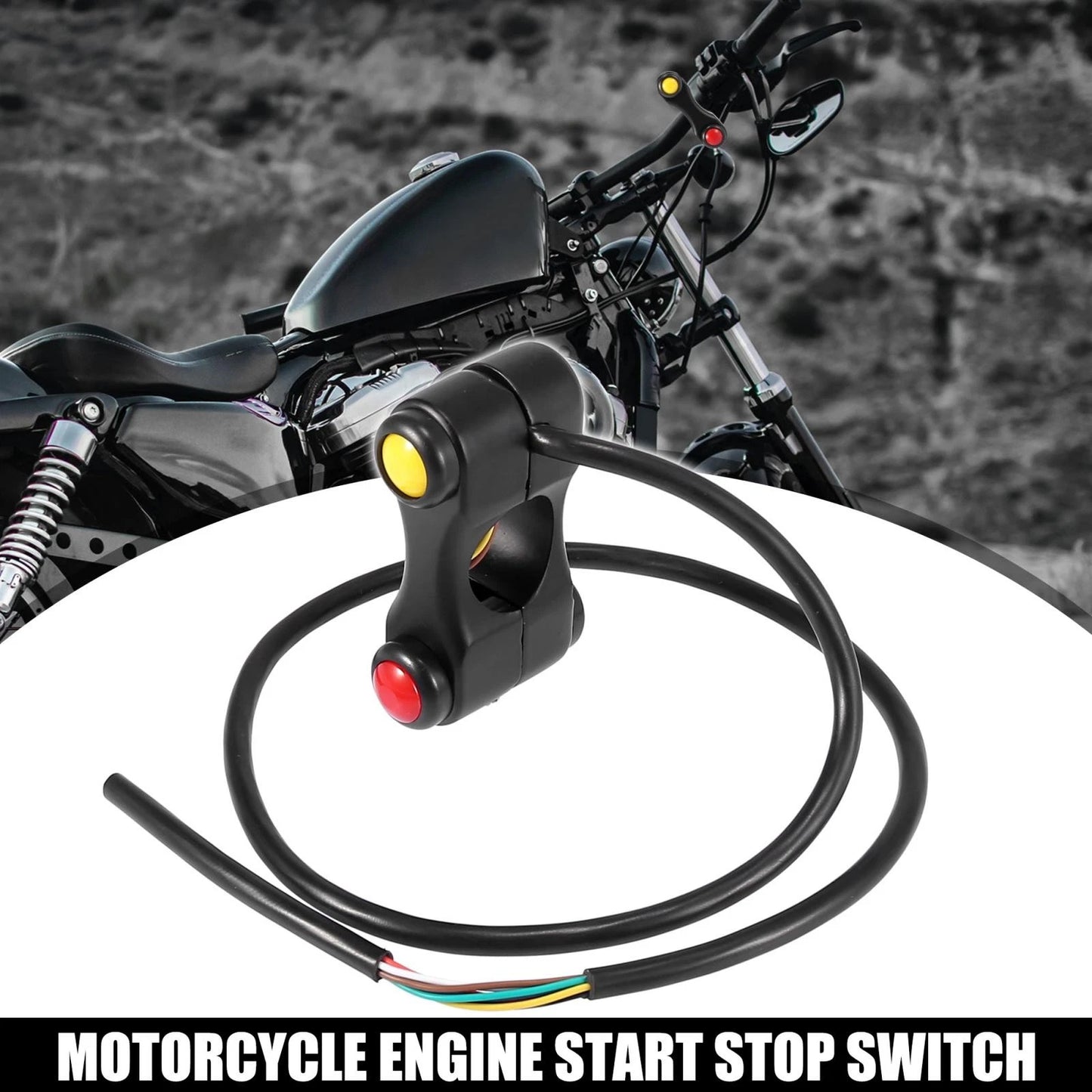 Handlebar Switches 12V 3-Button for Motorcycle