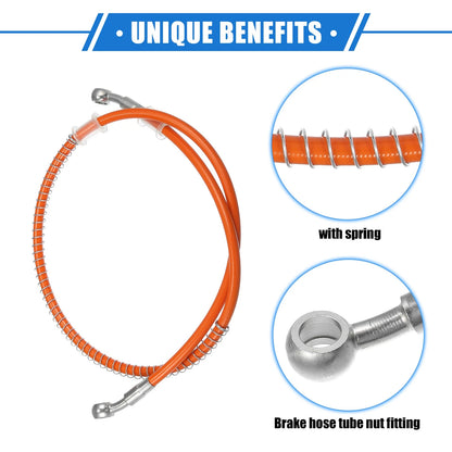 Hydraulic Brake Hose Line Pipeline 90cm 35.43" 10mm 0.39" for Motorcycle