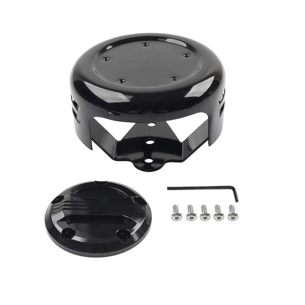 5 Hole Horn Cover Kit for Harley Big Twin Sportster XL (1991-2023) Black