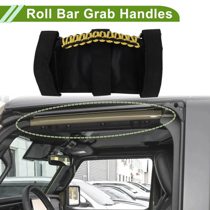 Roll Bar Grab Handles for Jeep Wrangler 1955-2023 - Yellow
