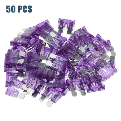 35A Mini Blade Style Fuses 50pcs for Car Boat Truck SUV Motorcycle
