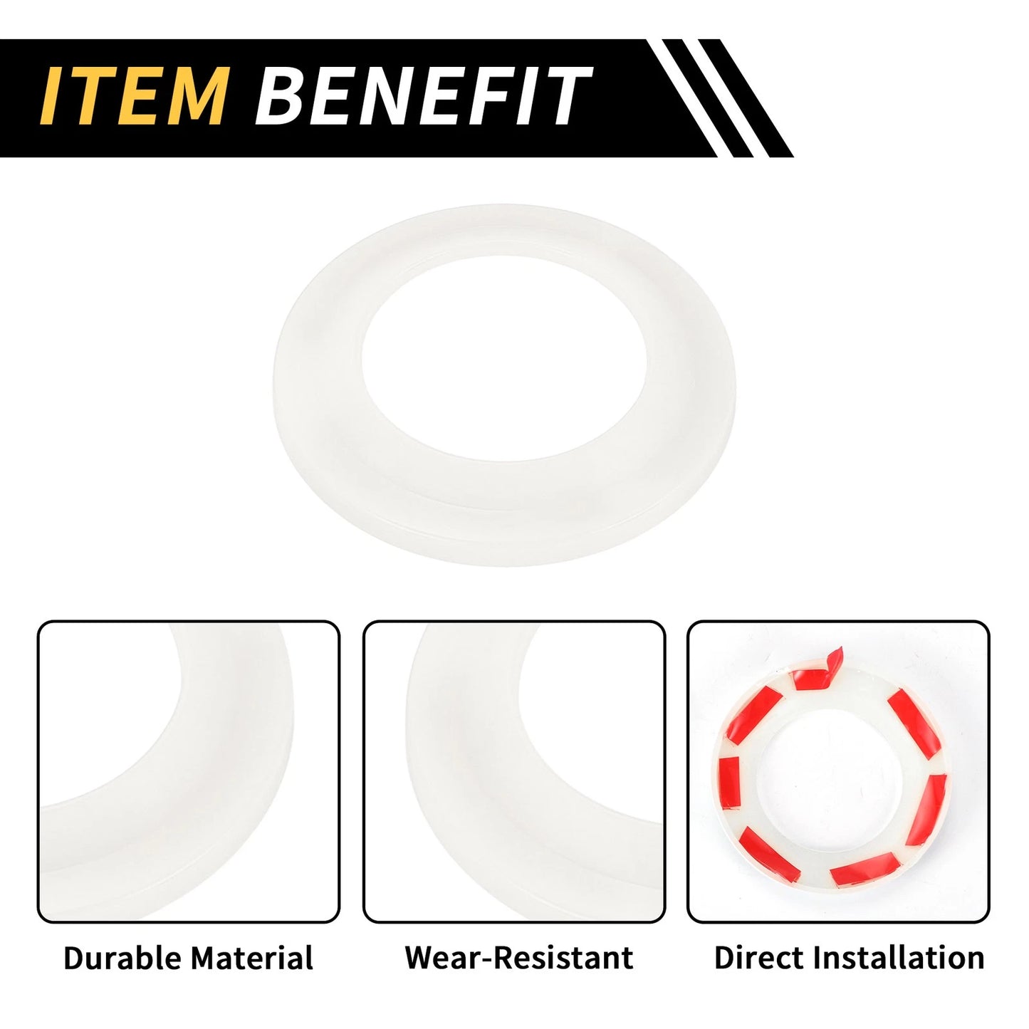 A Pillar Speaker Ring Cover Trim for Jeep Wrangler JK (2007-2014) White