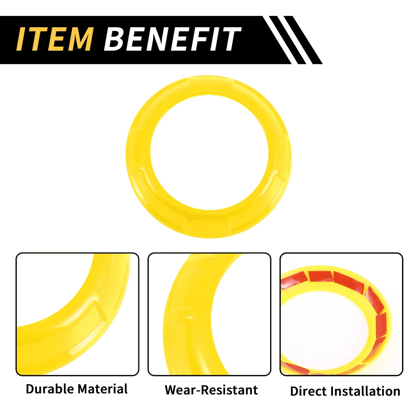 AC Vent Dashboard Decoration Rings for Jeep Wrangler JK JKU (2011-2017)
