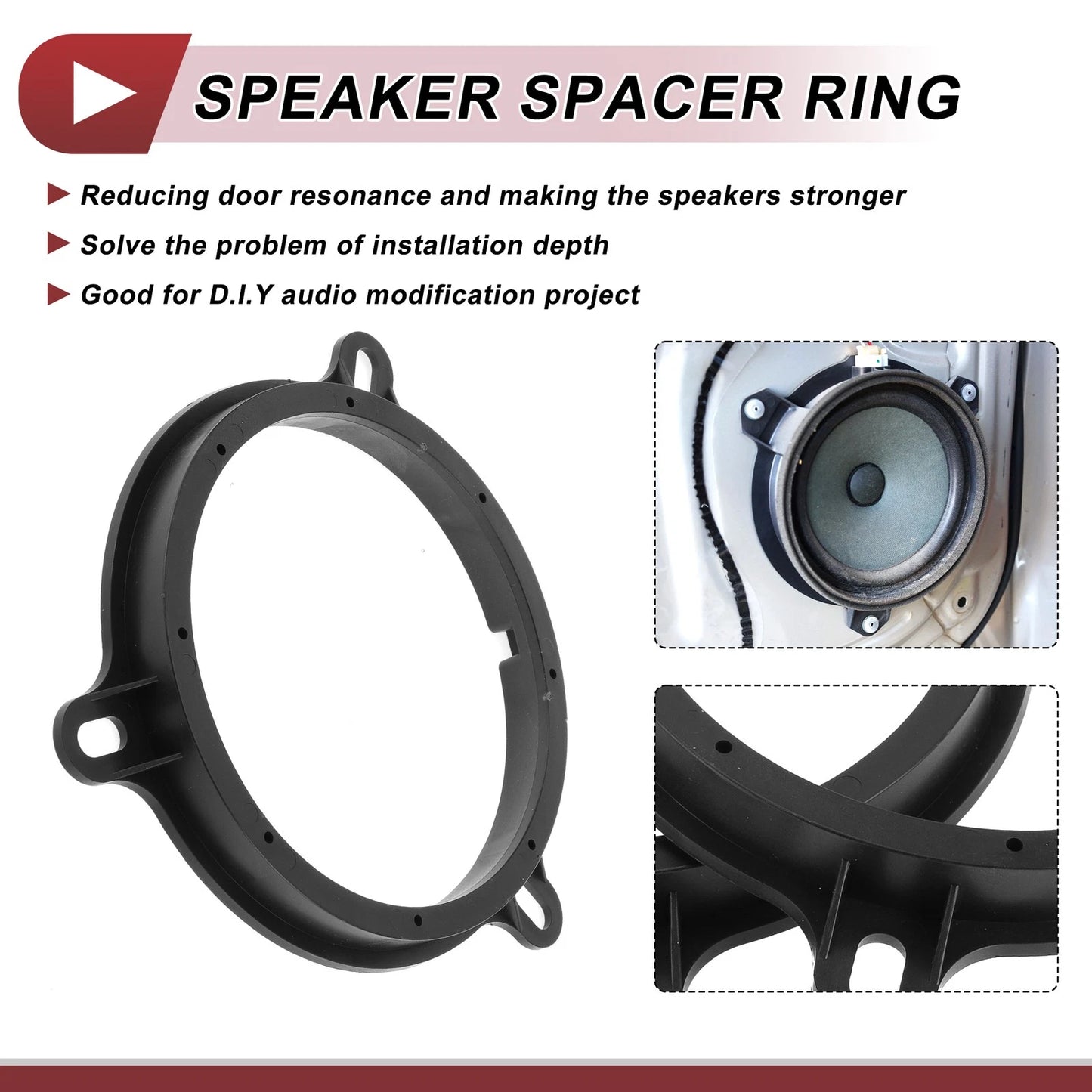 Speaker Spacer Rings for Nissan Murano (2003-2008) 6.5" Adaptor