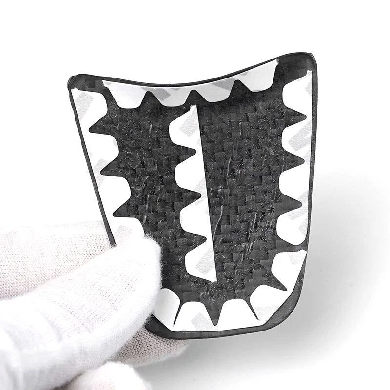 Dry Carbon Fiber Steering Wheel Lower Cover Trim for Fiat 500 Abarth 2012-2019