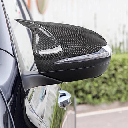 Carbon Fiber Look Rearview Mirror Cover Caps for Benz E Class W213 (2016-2019)