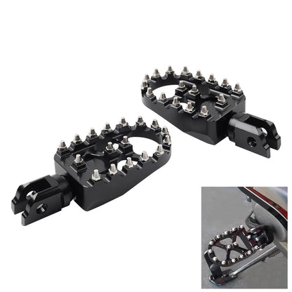 Black Front FootPeg Rider Pedal for Harley FXBB FXLR FXLRS FXLRST FXST FLSB FXBR (2018-2023)
