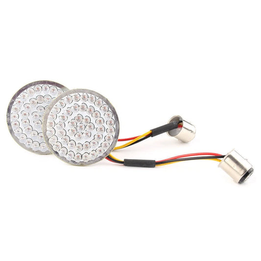 1157 Red LED Turn Signal & Running Light Inserts for Harley Touring