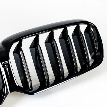 Glossy Black Double Rib Grille for BMW G30 G31 (2021-2023)
