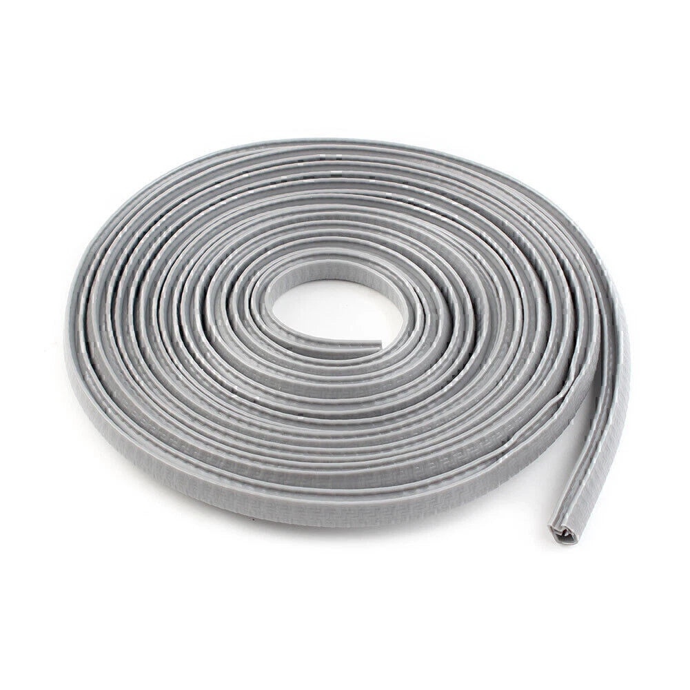 13Ft Universal Rubber Seal Trim Molding Strip for Auto Door Edge Protector Grey