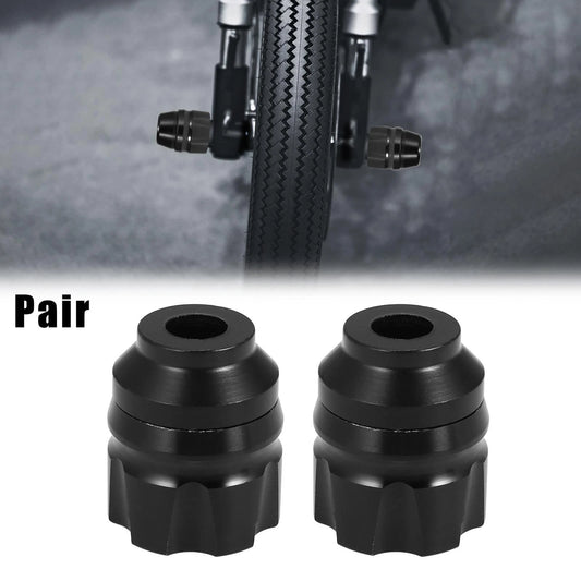 Pair Motorcycle Front Fork Frame Sliders Pad Protector Caps Crash Pad