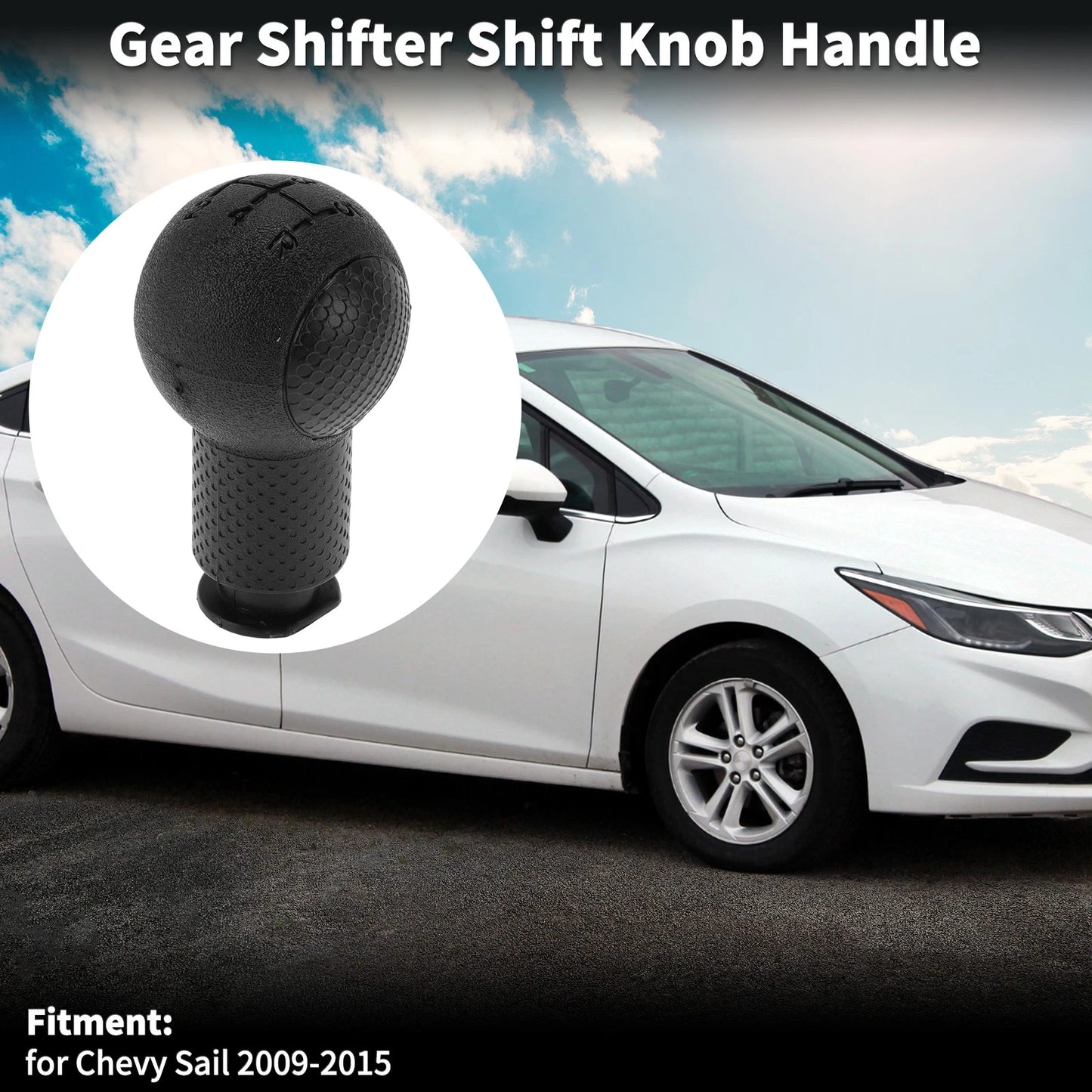 Manual Transmission Gear Shift Knob Handle for Chevy Sail Plastic (2009-2015)