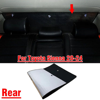 Rear Windshield Privacy Thick Sunshade Cover for Toyota Sienna (2020–2024)