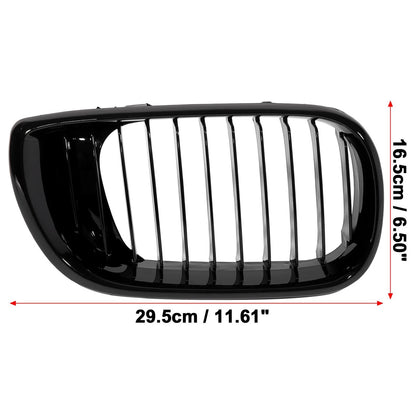 Gloss Black Front Kidney Grille for BMW E46 3 Series (2002-2004)