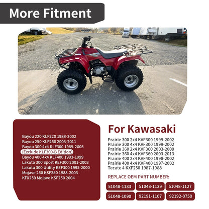 Fuel Tank Cap w/ Tube for Kawasaki Prairie Bayou 220 250 300 360 400