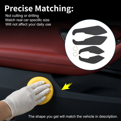 Car Door Anti Kick Pad Sticker Protector for Volvo S60 (2000-2020) Black