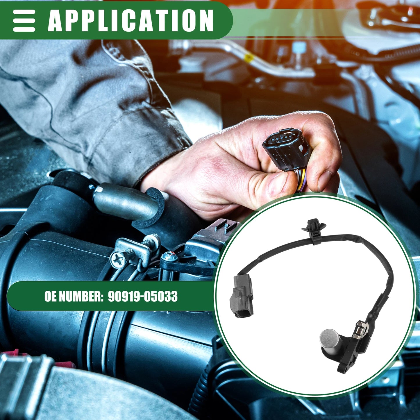 Engine Crankshaft Position Sensor for Toyota Vista ABS (1990–2003)
