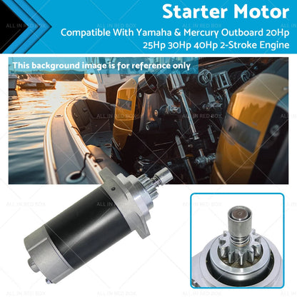 Starter Motor for Yamaha & Mercury Outboard 20-40HP 2-Stroke