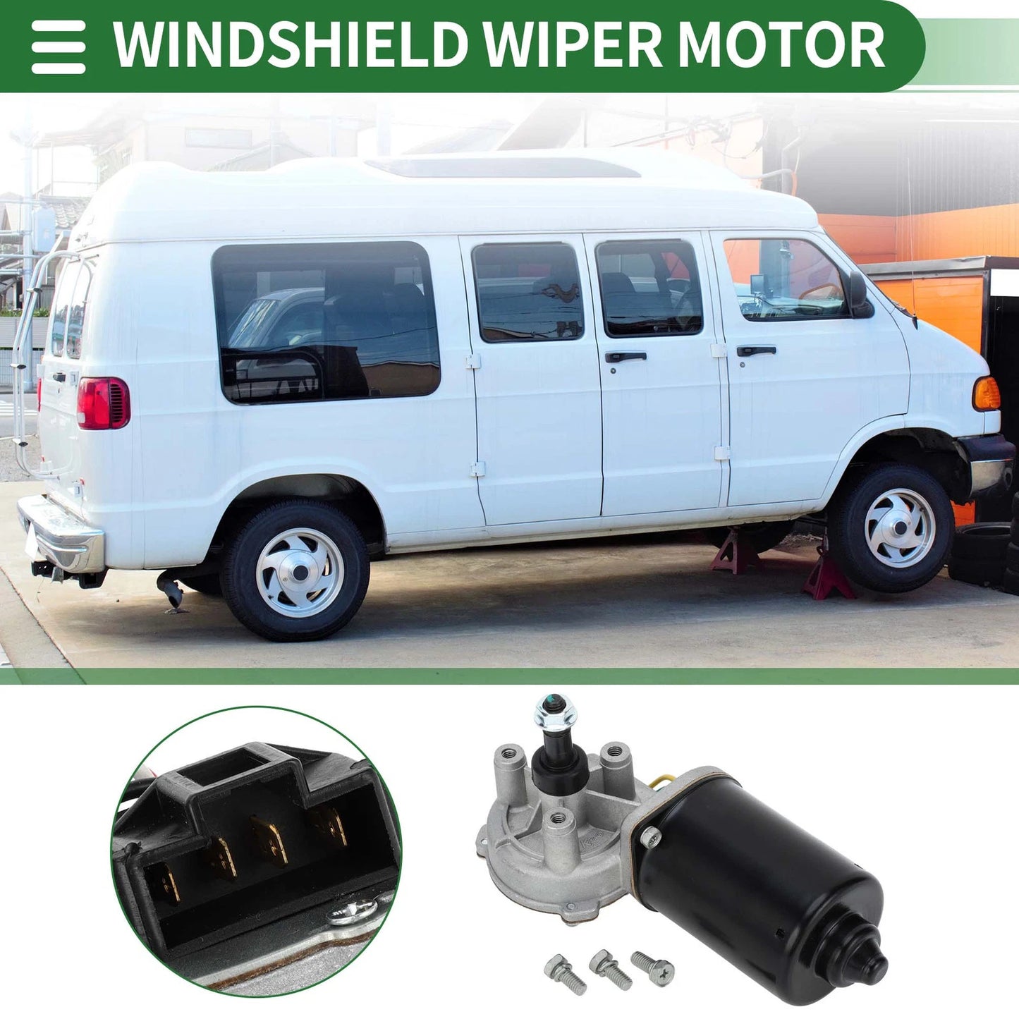 Windshield Wiper Motor for Dodge Ram 1500 2500 (1999-2003)