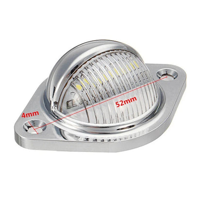 Universal White LED License Plate Lights for Car Truck SUV RV
