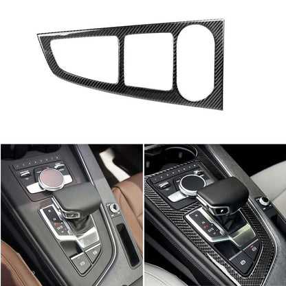 For Audi A4 2017-2019 Real Carbon Fiber Center Console Panel Cover Trim