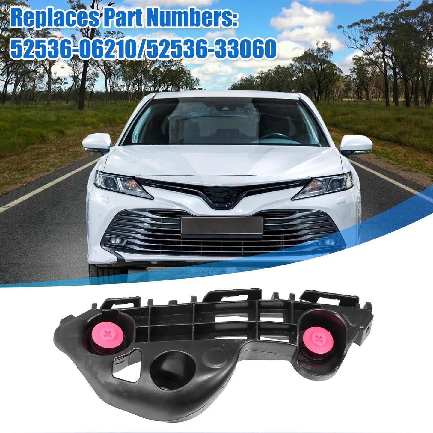 Bumper Bracket Retainer  for Toyota Camry Hybrid LE (2020) Black