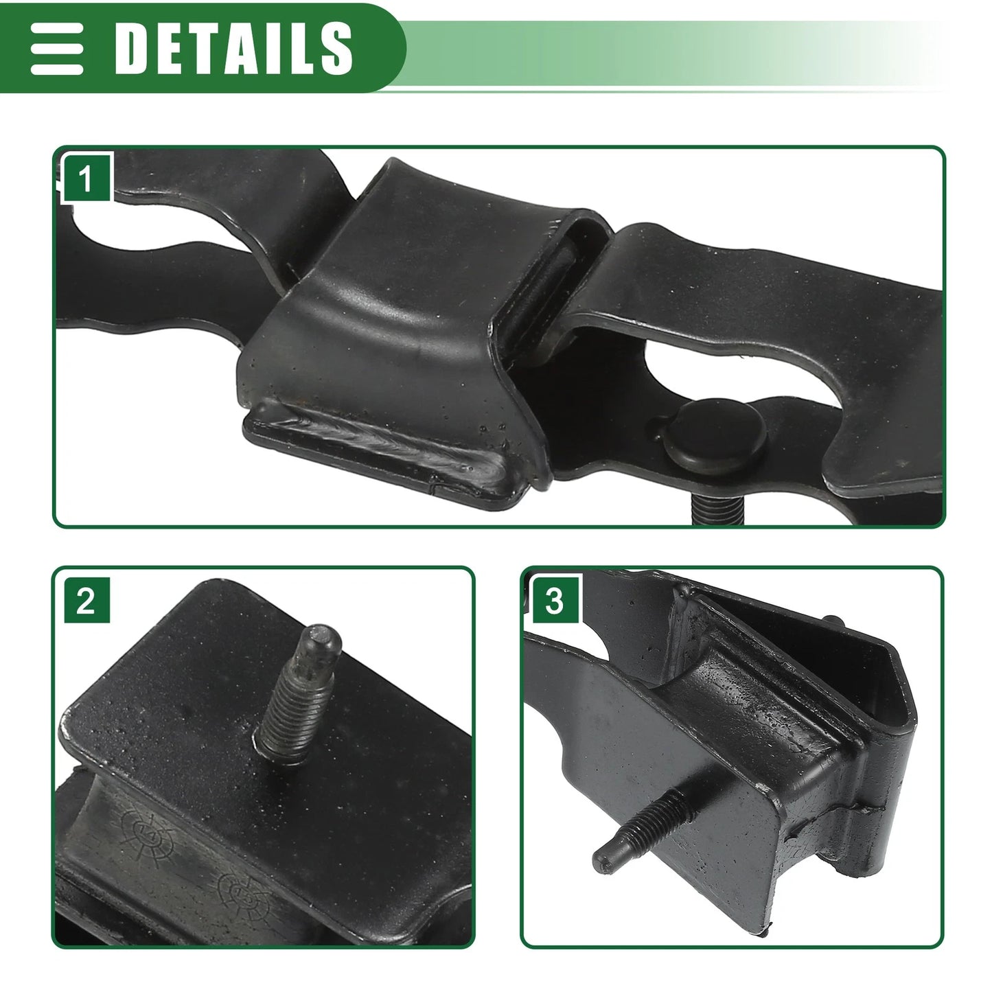 3 x Engine Motor Mounts for Jeep Wrangler 3.8L (2007-2011)