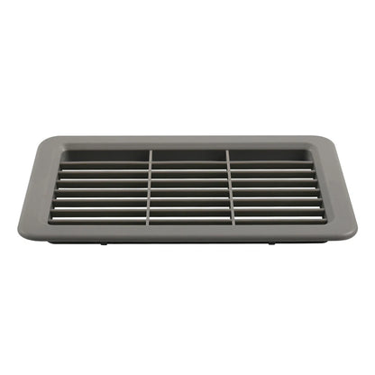 Louvered Air Outlet Grill Cover for RV Bus - Gray Ventilation Grille Trim