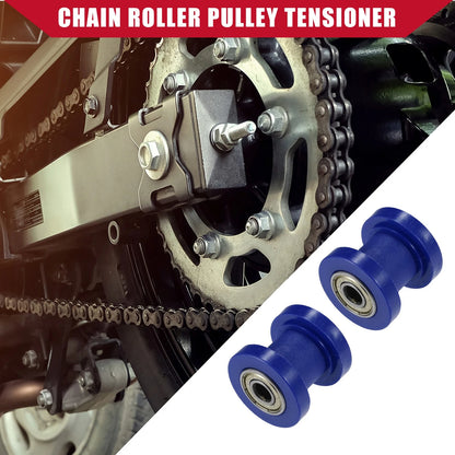 2 x Set 8mm Chain Roller Pulley Tensioner for Motorcycle Mini Bike ATV