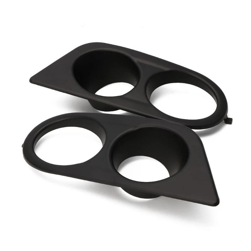 Front Bumper Fog Light Covers LH & RH Matte Black for BMW E46 M3 (2001-2006)