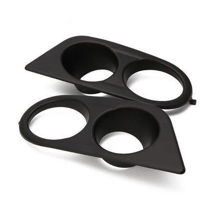 Front Bumper Fog Light Covers LH & RH Matte Black for BMW E46 M3 (2001-2006)