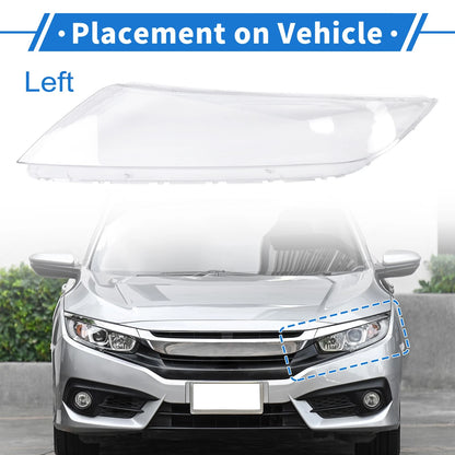 1 x Front Left Headlight Lens Cover for Kia Optima (2011-2013)