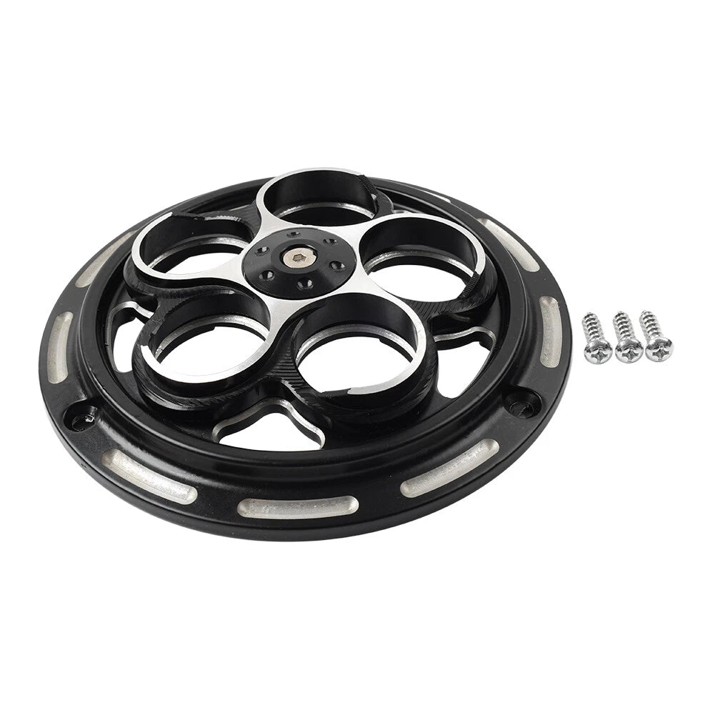 Black Engine Cooling Fan Cover for Vespa Sprint Primavera 150 (2013-2023)