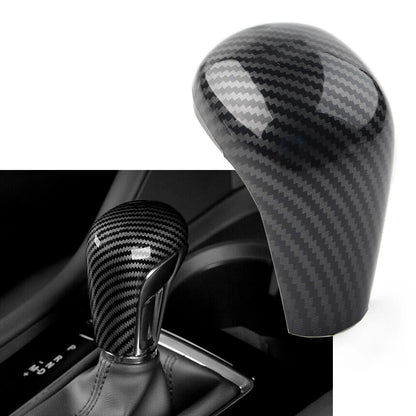 ABS Carbon Fiber Console Gear Shift Knob Cover for Mazda 3 Axela (2020-2021)