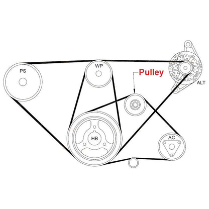 Pulley V-Belt Tensioner for Patrol GQ Y60 GU Y61 TD42 TD42T