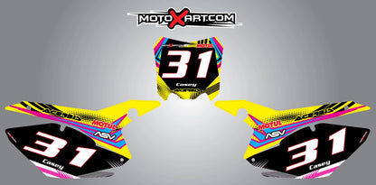 Custom Neon Style Graphics for Honda CRF 250 (2014-2015)