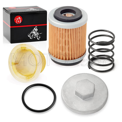 Oil Drain Plug CAP Spring Oil Filter STRAINER for YAMAHA SR185/XT225/BW200/TT225